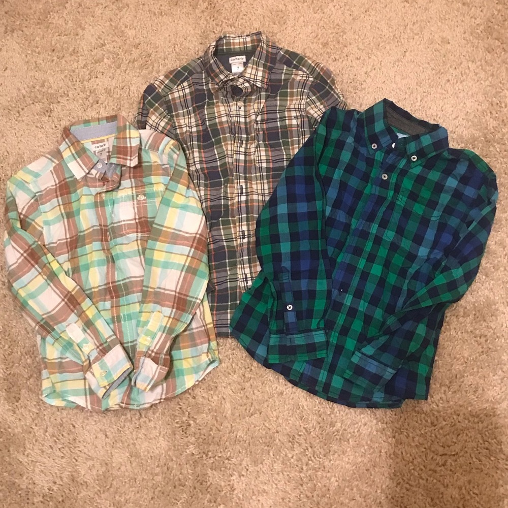 Boys Long Sleeve Button Down Bundle